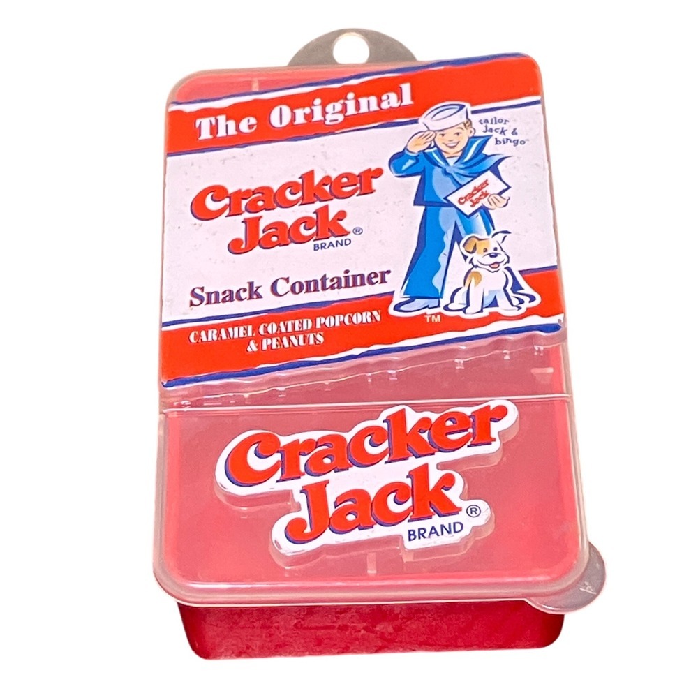 Cracker Jack Snack Container OS Red Excellent Retro Sailor Jack Bingo